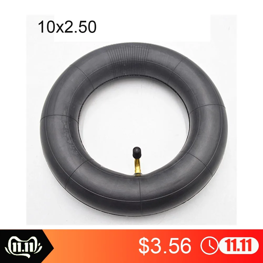 Внутренняя трубка 10X2,50 10x2,5 трубка Innertube с согнутый клапан 0/45/90 градусов клапан для Детские коляски Коляска скутер 10 дюймов