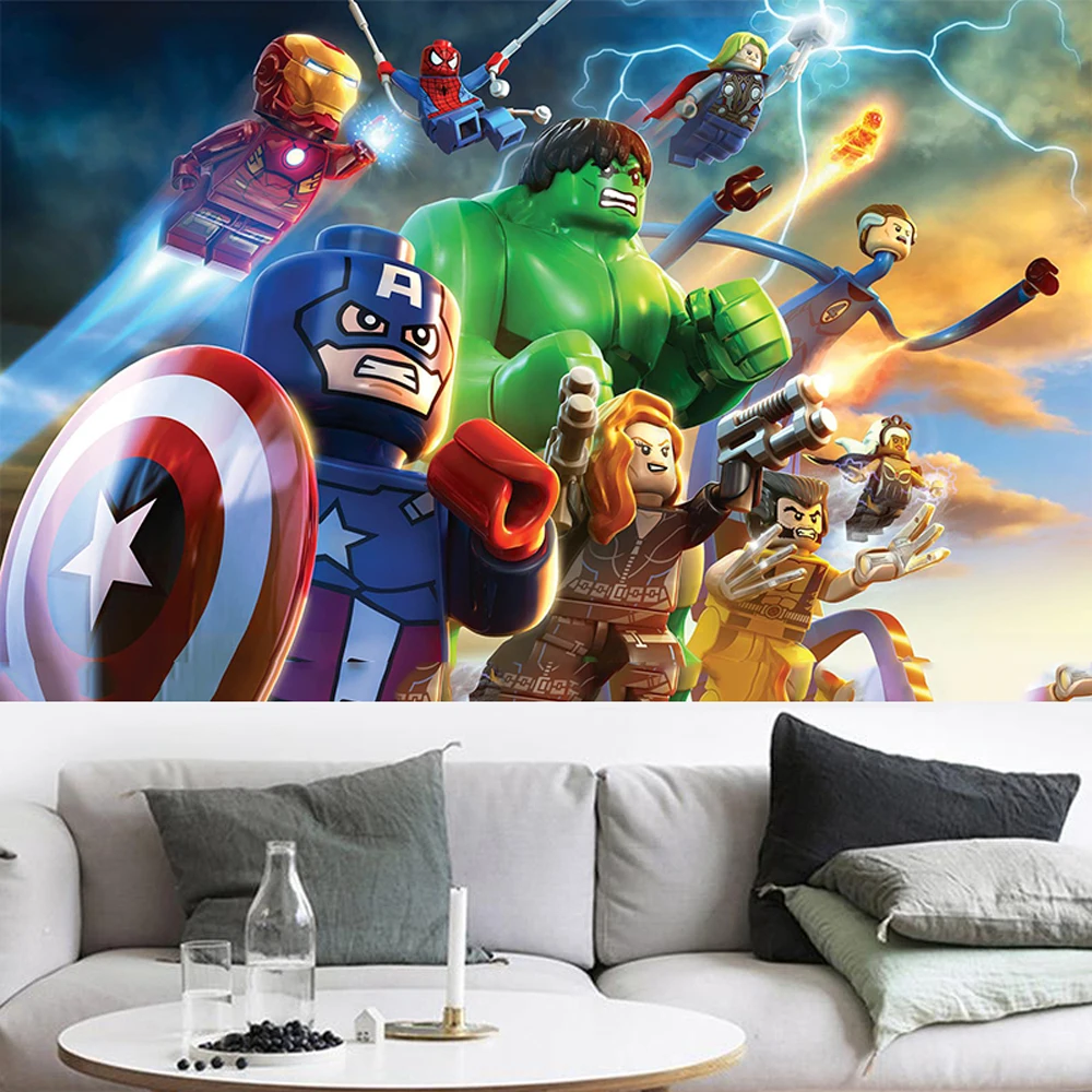 

Marvel Avengers Cartoon Character Canvas Painting Superheros Captain America Poster Kids Room Wall Art Home Decoration Picture