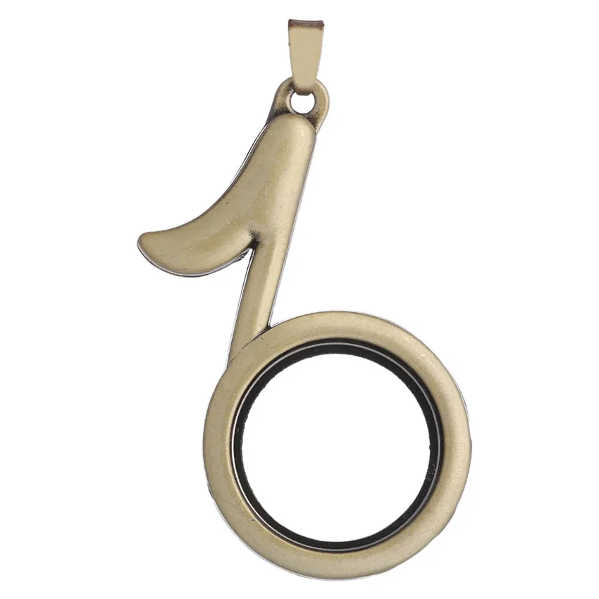 

10pcs mix Alloy Music Note Floating plain Locket Pendant for Necklace Glass Living Memory Floating Charms Locket Pendant Jewelry