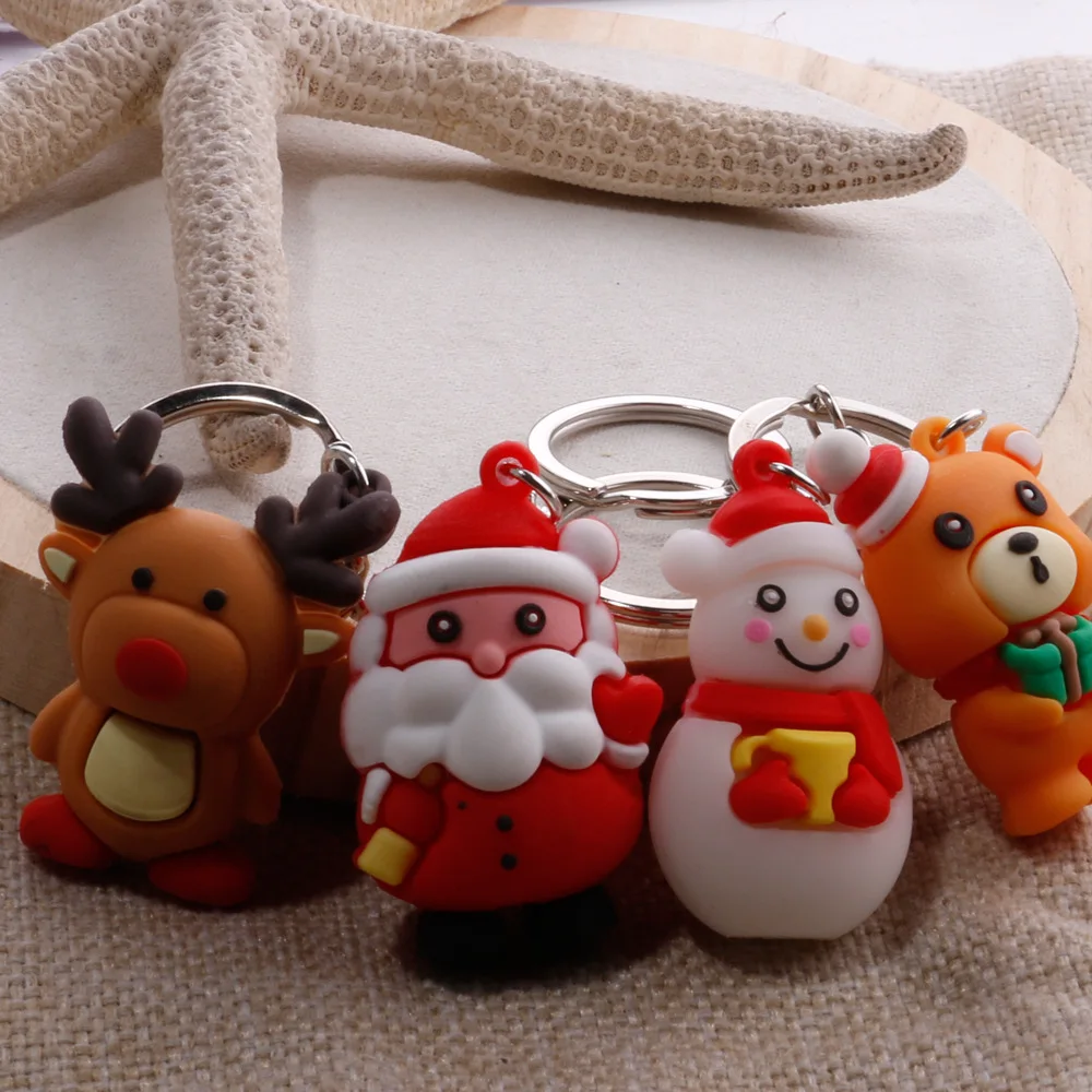 

Christmas Gift Pendant Santa Snowman Keychain Accessories