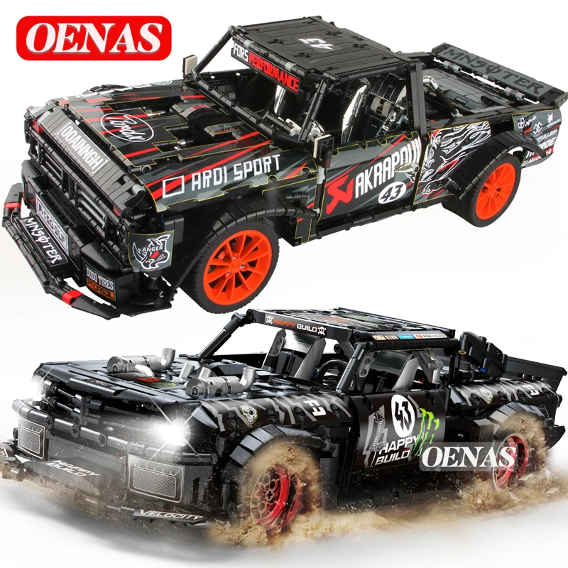 

Конструктор MOC Forded mustфлеш Hoonicornd RTR V2 23010 GT-R, гоночная модель автомобиля, мощная функция, легкий высокотехнологичный, игрушка для мальчиков, по...