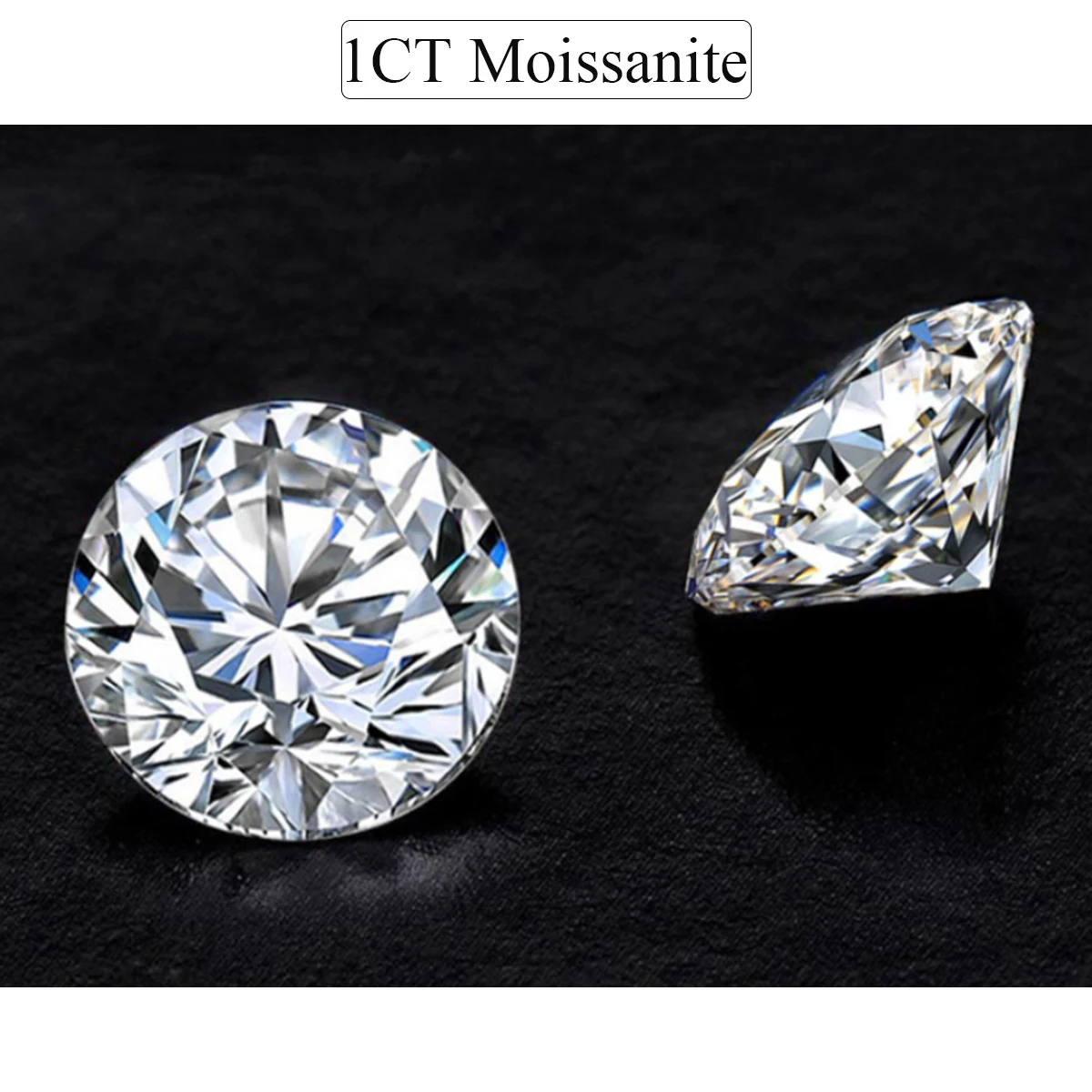 

Szjinao 1.0ct 6.5mm D Color VVS1 Real Moissanite Stone 9.25 Hardness Loose Gemstone Certified Top Gem For Women Jewelry Material