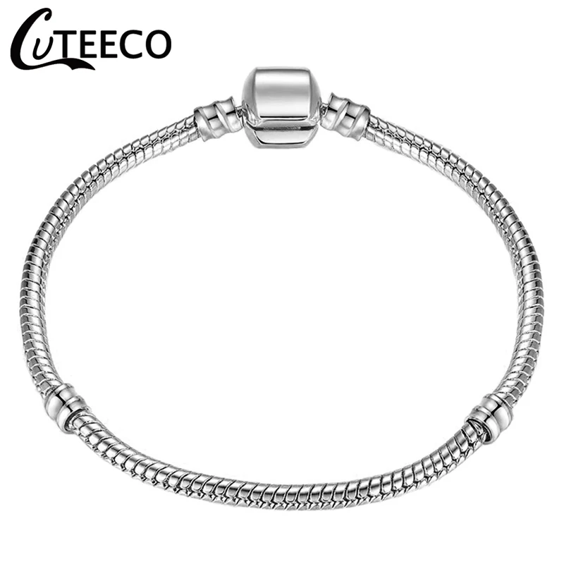 CUTEECO Высокое качество 17 21 см Браслет Подвески Европейская мода змея цепь сердце
