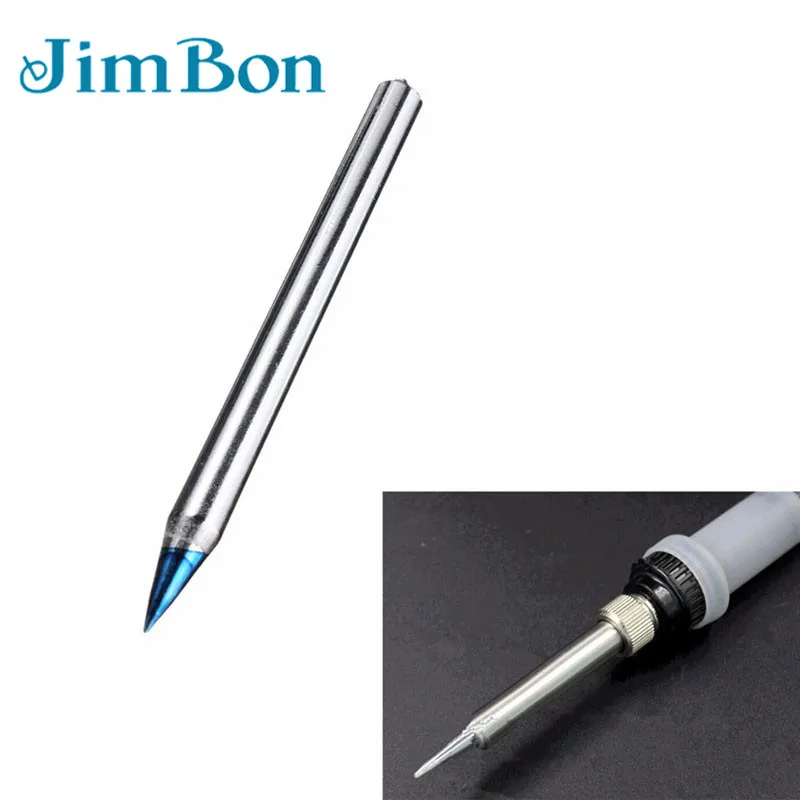 

JimBon 5pcs 40W 70mm Replacement Soldering Iron Tip Leader-Free Solder Tips Extermal Heating Soldering Tip