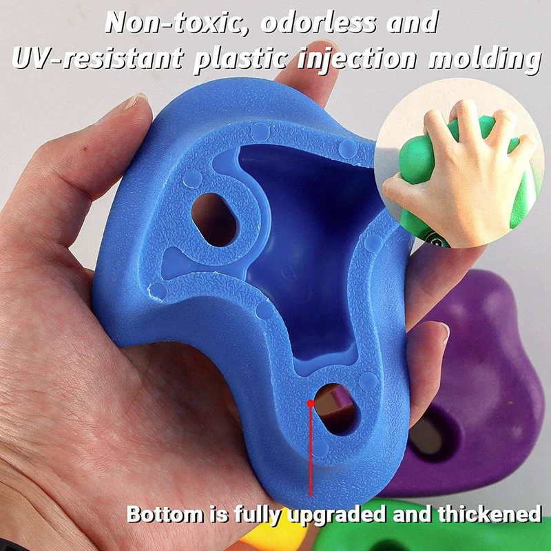 

5Pcs Children's Climbing Handles,Climbing Holds Climbing Rock Set for Outdoor Indoor Home Playground DIY Climbing Wall