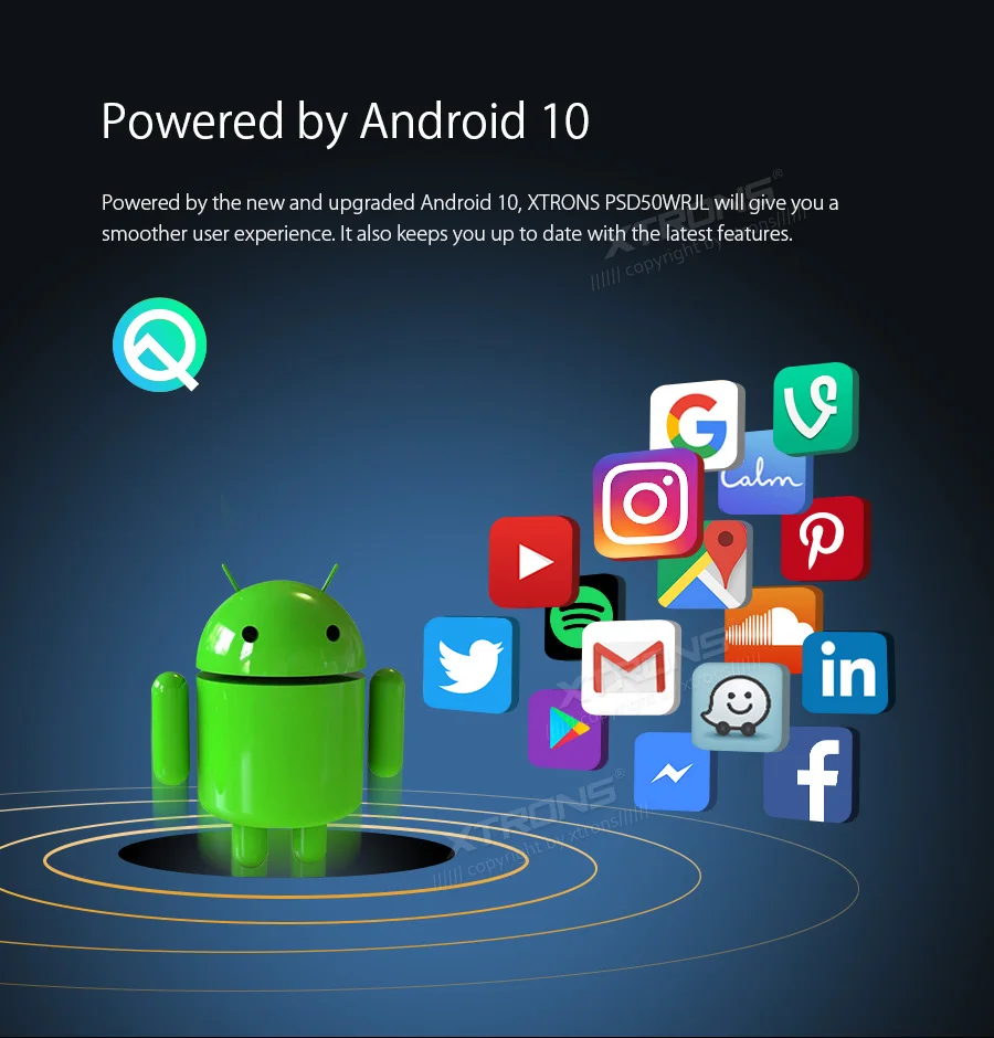 XTRONS " новейший Android 16 Гб rom 2 г HD экран многофункциональный автомобильный стерео RCA gps DSP для JEEP для Dodge Chrysler без DVD
