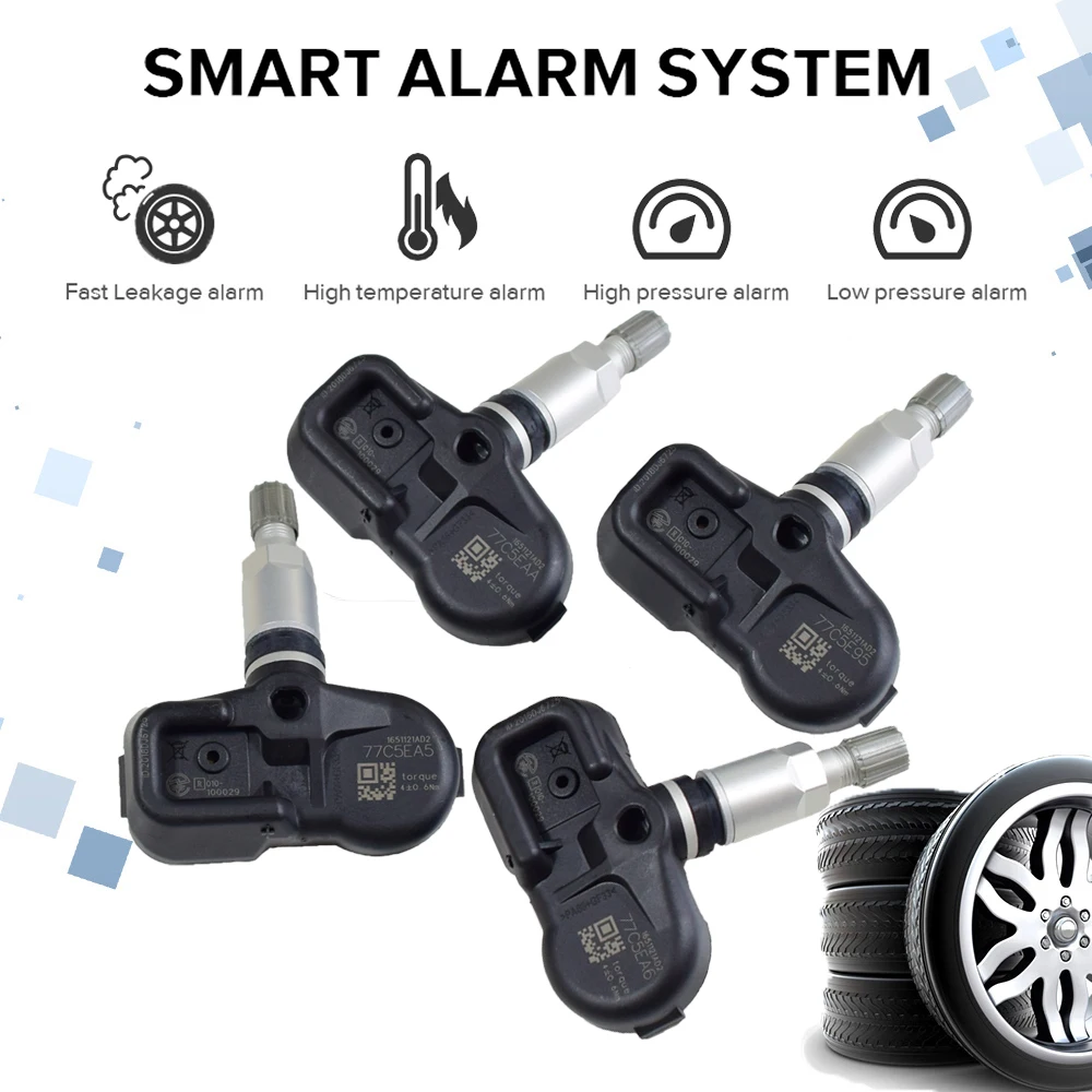 Датчик контроля давления в шинах 4 шт. 42607-33021 315 МГц TPMS датчик для Toyota Tacoma Venza Yaris Scion