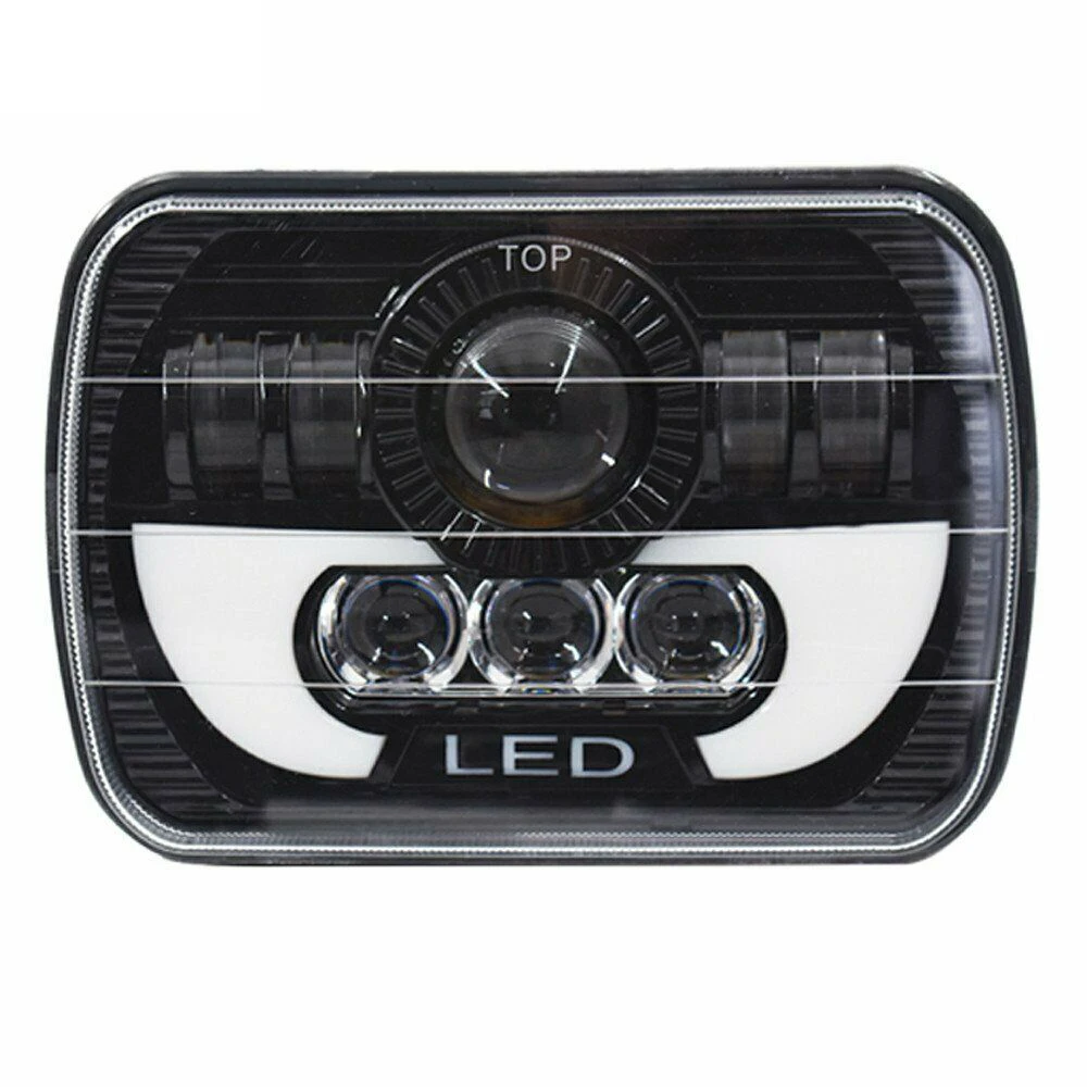 

7" 12V Car LED Headlight White Waterproof Light Car Accessories For 86-95 Jeep Wrangler YJ 84-01 Cherokee XJ