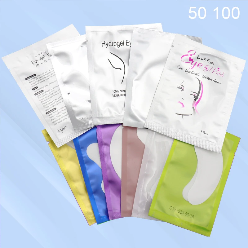 Maynice 50/100 патчи для наращивания ресниц гелевые под глаза бумажные наклейки