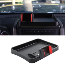 Car Bracket Center Console GPS Navigation for Jeep Wrangler JK 2007 2008 2009 2010 Car Phone Holder Interior Accessories Black