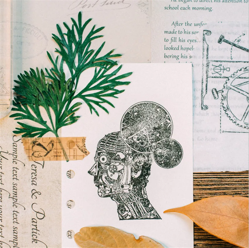 Прозрачные штампы с красивым лицом 11*16 см/Силиконовые пломбы роликовые для