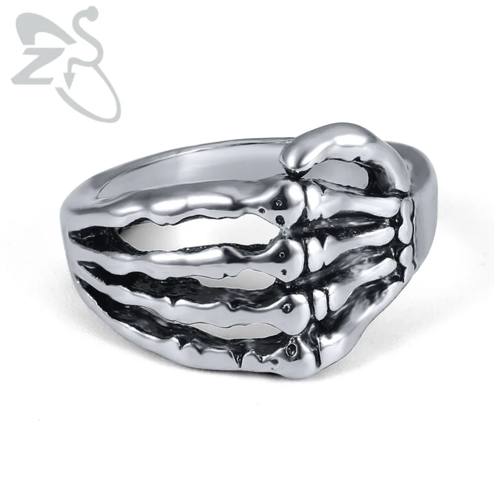 Мужское кольцо с головой волка ZS готическое в стиле панк рок кубическим