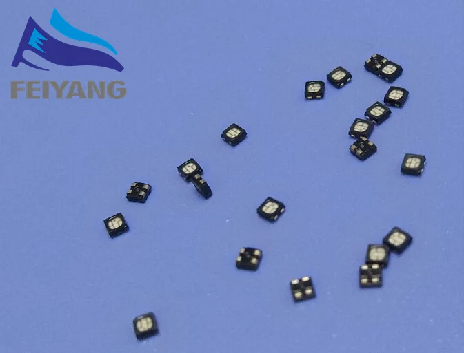 500 шт. светодиодов RGB SMD 2121 для панельного дисплея трубки экрана Диод Многоцветный Радужный Светящийся Диод