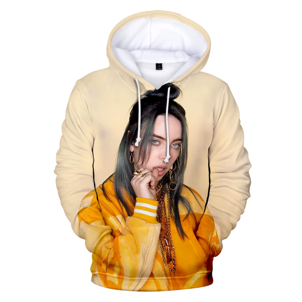 Оригинальные толстовки для мужчин и женщин Billie Eilish, толстовка с капюшоном, лидер продаж, осенне-зимняя модная одежда для мальчиков и девочек