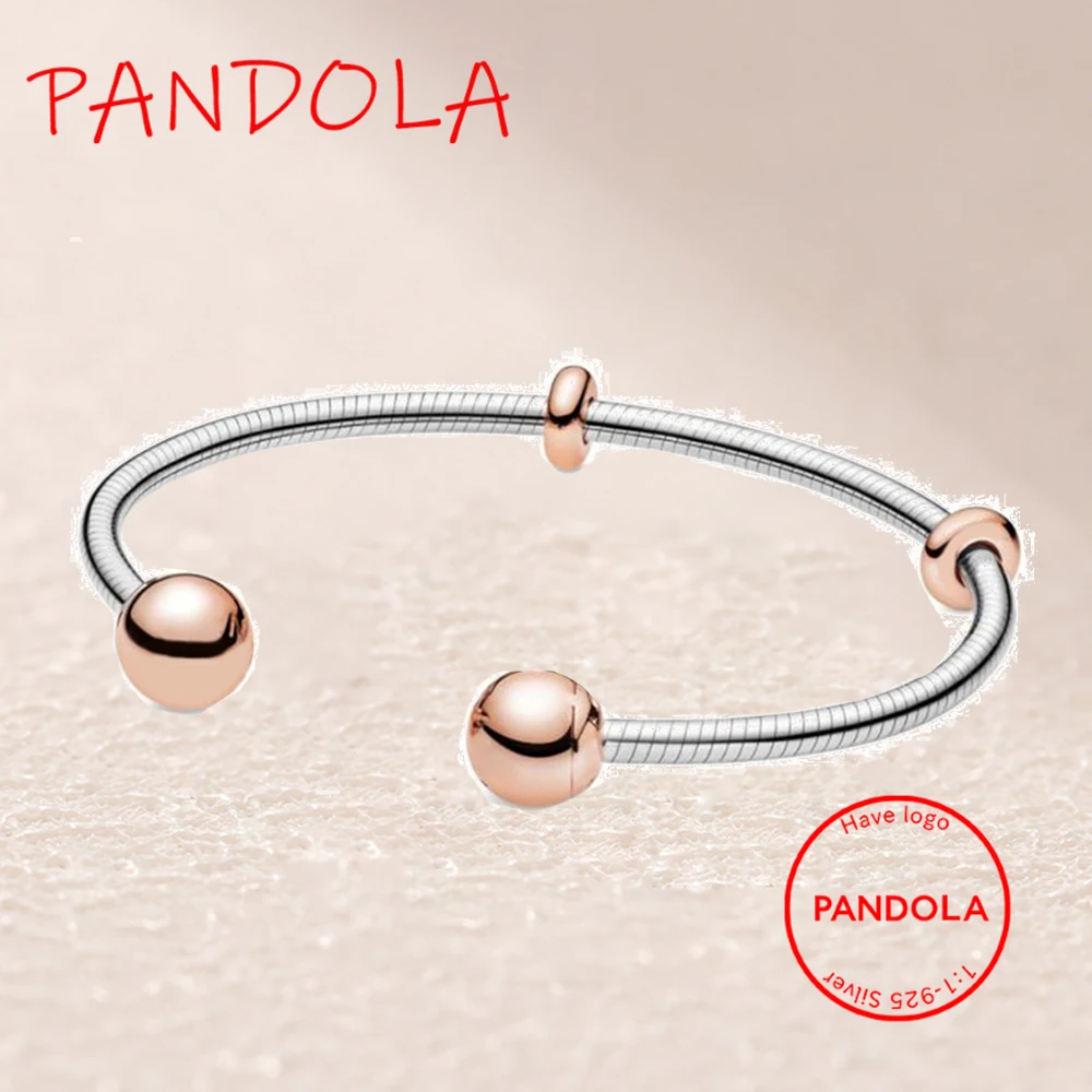

588291 Rose Moments Snake Chain Style Open Bangle