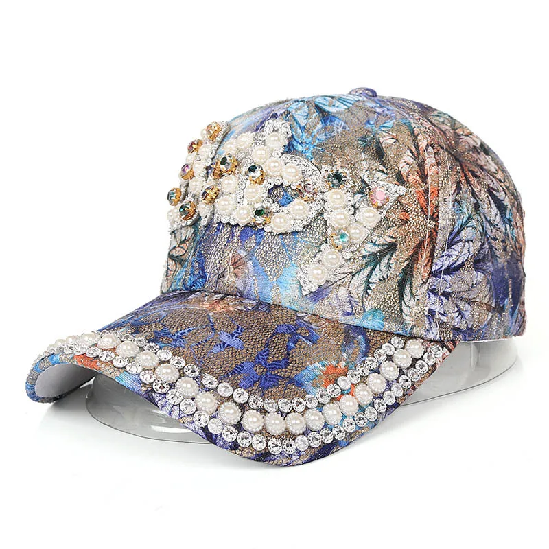 

Baseball Cap Fashion Star Rhinestone Diamond Hat Ladies Baseball Cap Point Drill Cap Christmas