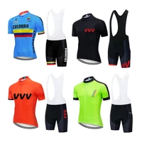 new 2021 mens 4 styles breathable cycling team jersey 9d bike shorts set quick dry bicycle clothes team pro bike maillot tops