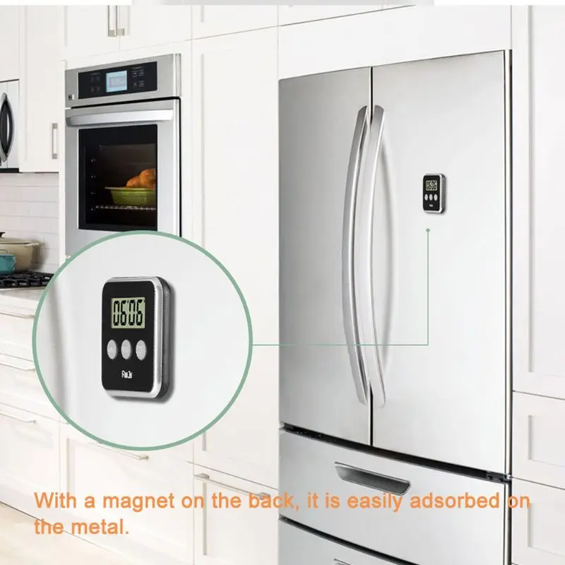 Цифровой кухонный таймер кухонные часы ЖК экран с магнитом будильник прямого и