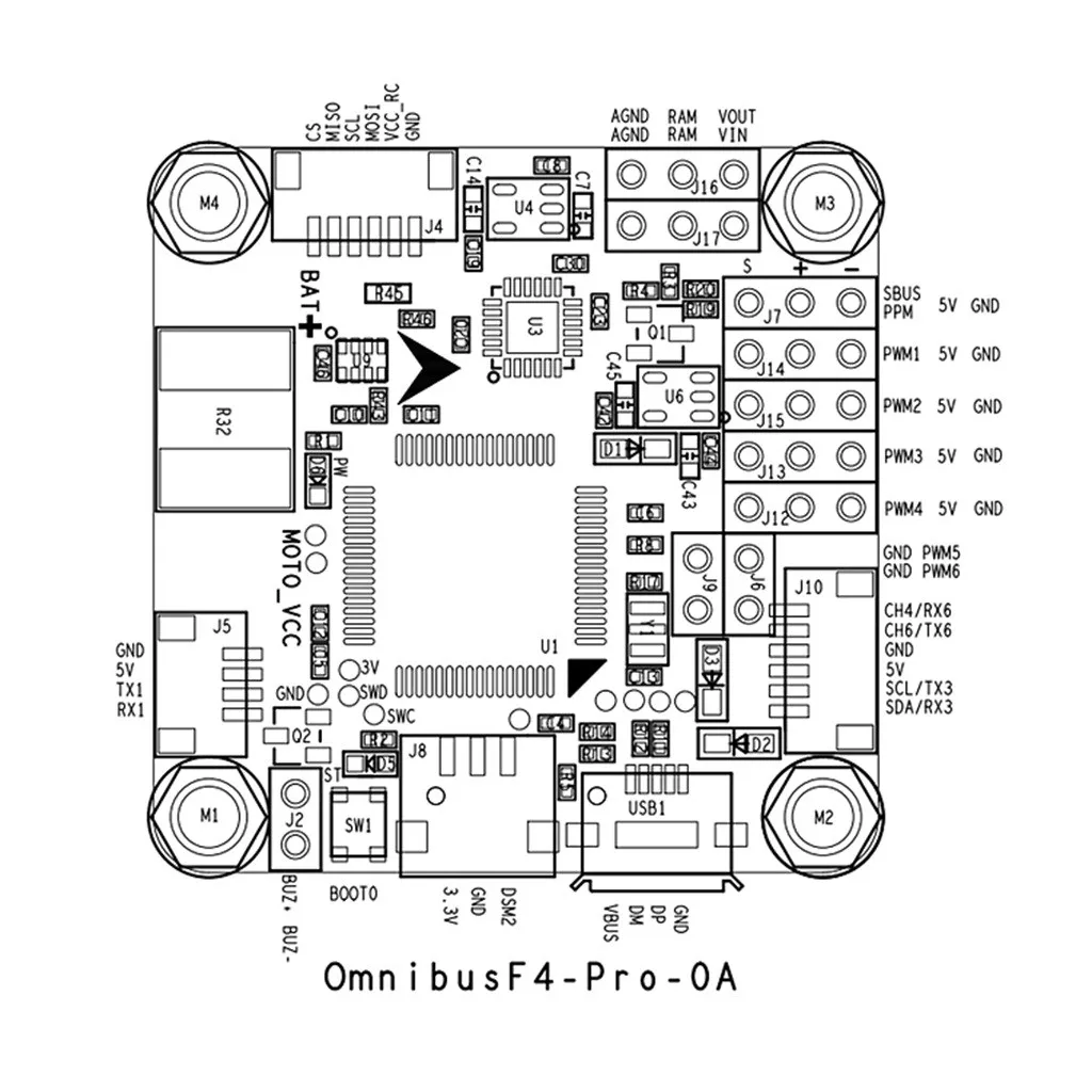 Betaflight F4 V2 PRO Flight controlerfor RC FPV мини гоночный Дрон|Авиационные детали и аксессуары| |