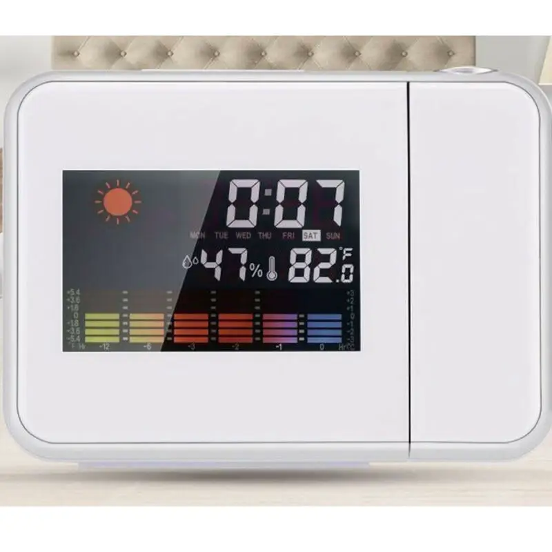 

Multi-function Smart Home Digital Projection LED LCD Alarm Clock Voice Talking Temperature Display