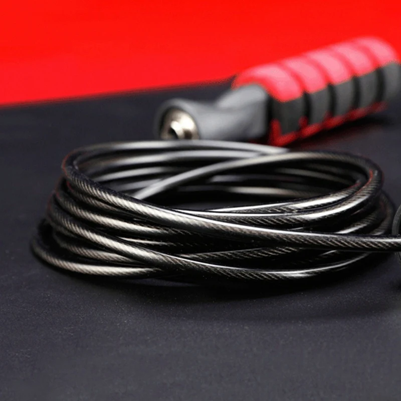 

Jump Skipping Ropes Cable Steel Adjustable Fast Speed Handle Jump Ropes Training Boxing Sports Sports Lose Weight Exercises