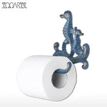 Tooarts Cast Iron Paper Towel Holder Whale Paper Holder Coat Hook Towel Rack Bathroom organizer Kitchen Roll Paper Holder