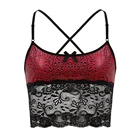 Женский бюстгальтер, горячий эротический розовый кружевной бюстгальтер-Бралетт с леопардовым принтом животных, сексуальный жилет, короткий топ, одежда для сна для геев, нижнее белье