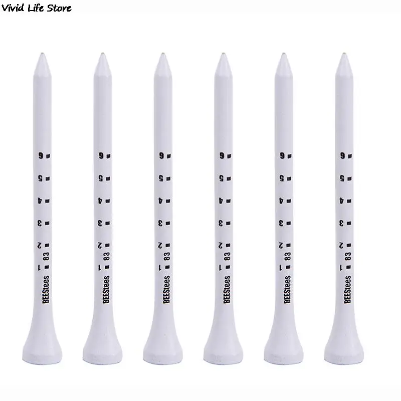 50PCS Professional Golf Tees 83mm White golf wood tee |