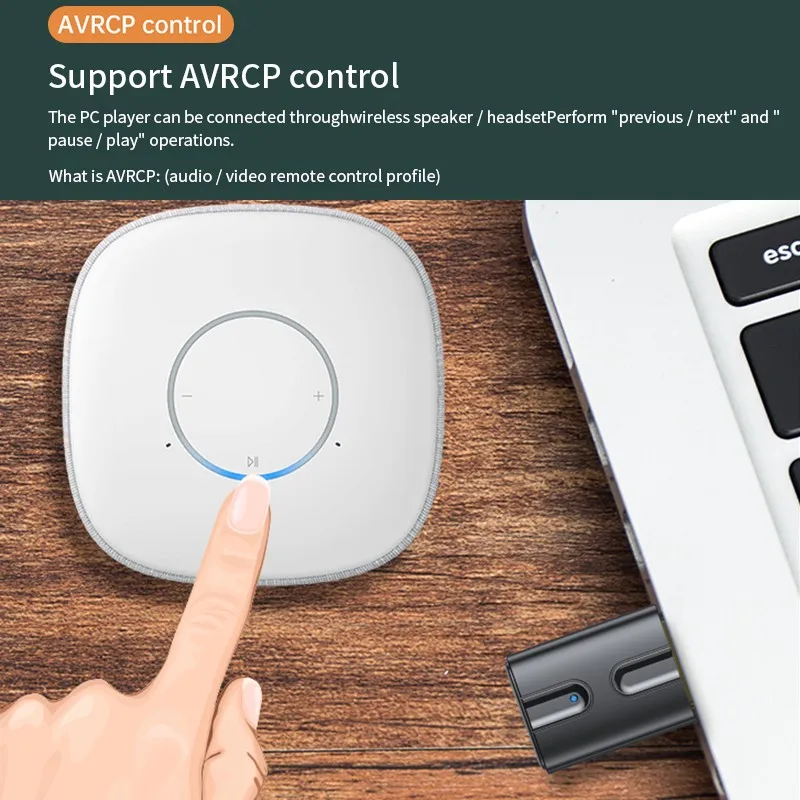 

B12 USB Bluetooth Adapters BT 5.0 USB Wireless Computer Adapter Audio Dongles Mini Sender For Laptop Earphone TV Speakers PC DVD