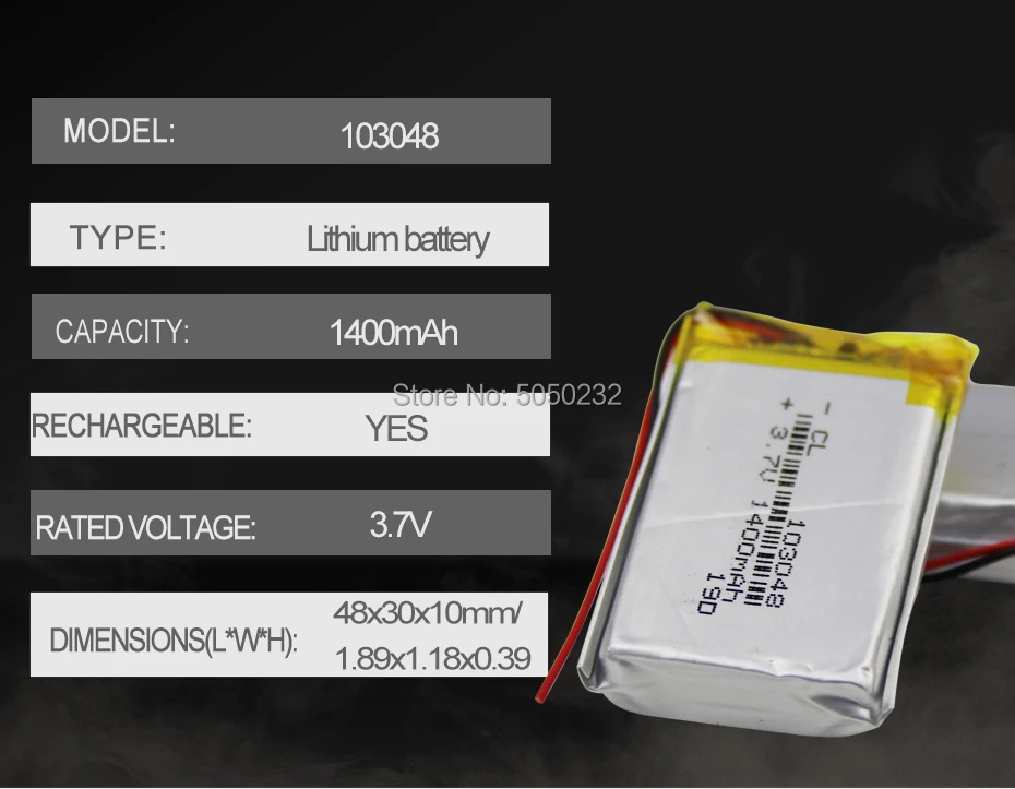 1 шт. 103040 1200 мАч 3,7 в полимерные батареи литиевые аккумуляторы для MP4 MP5 gps PSP, PDA Bluetooth