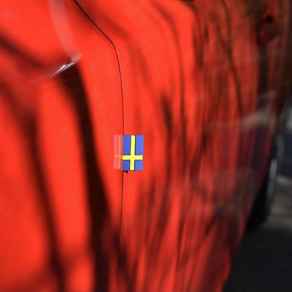 Автомобильная дверь боковой зазор Шведский флаг логотип наклейка для Volvo XC40 XC60 XC70