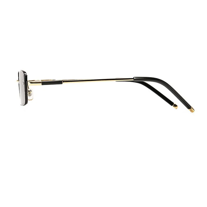Винтажные квадратные металлические солнцезащитные очки для женщин UV400 Высокая