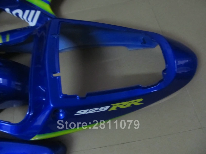 Литье под давлением Горячая продажа обтекатель комплект для Honda CBR 929RR 00 01 зеленый