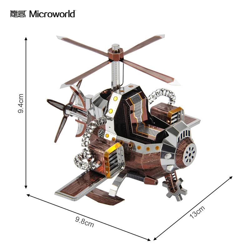 Microworld 3D металлическая головоломка для спасательных работ модель самолета наборы