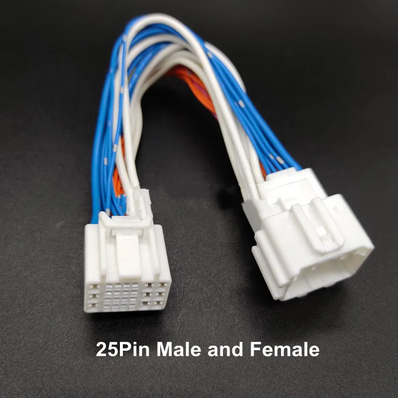 

2/4/6/8/14/25Pin original quality fuse box tail lamp connector plug with 15cm wire Male and Female Extension Cable For Honda