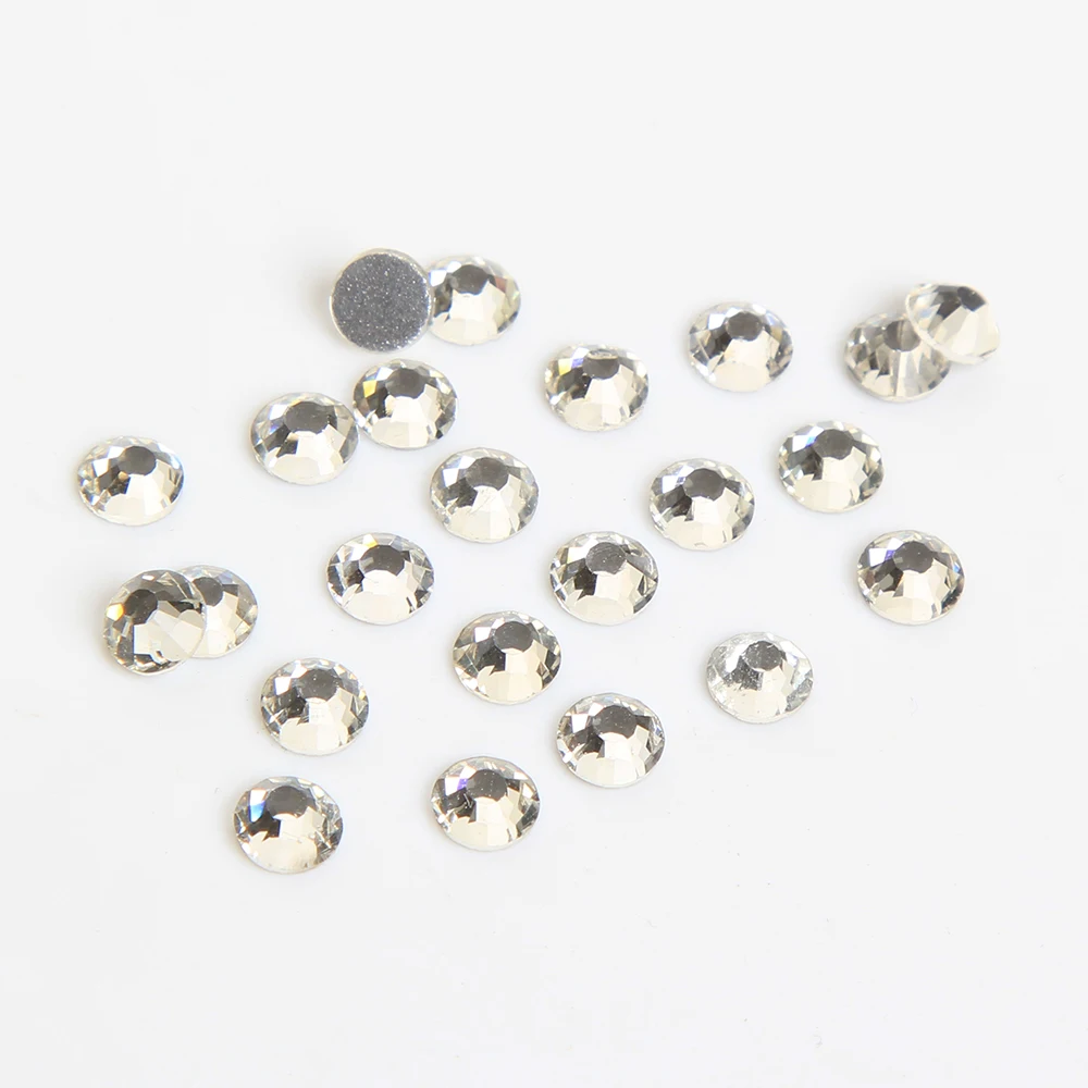 Супер Сделка блестящие стразы SS3 до SS30 без горячей фиксации стеклянные