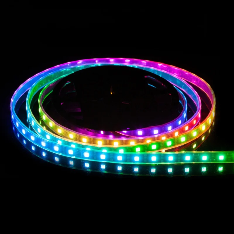

LED Music Light Strip Streamer Light RGB Smart Light Strip WIFI 5M-IP20-Naked Version-With 24-Key Remote Control