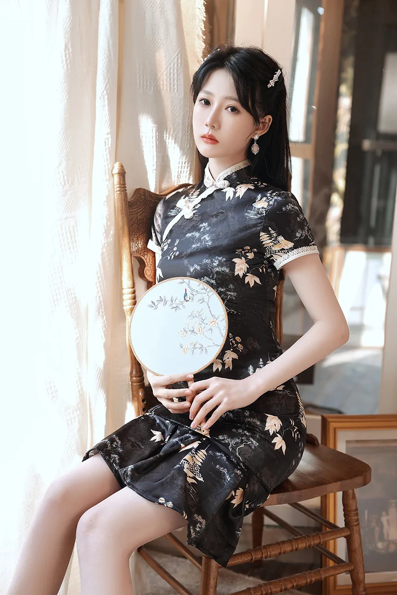 

Retro Chinese Style Loose Cheongsam hanfu Dress