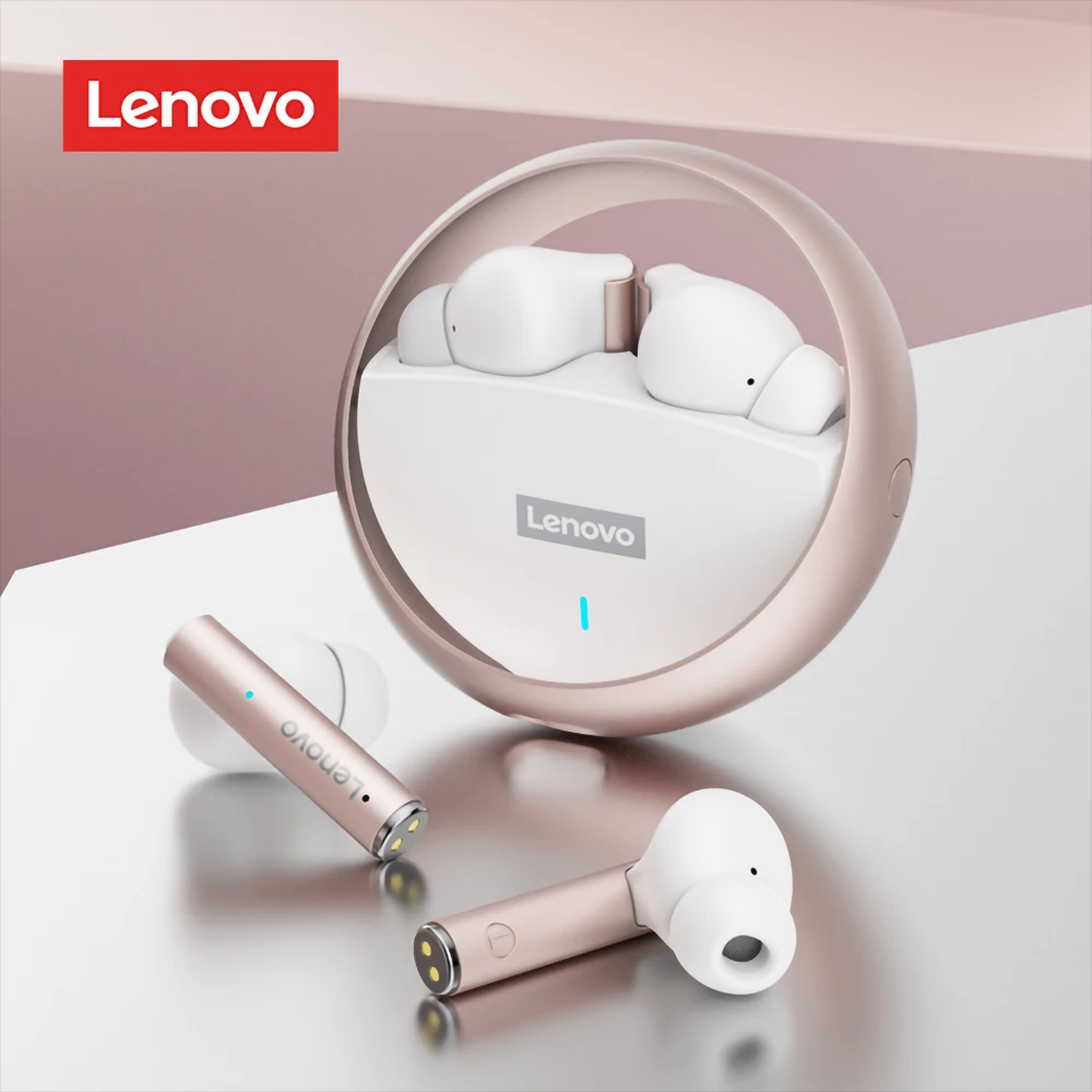 Беспроводные Игровые наушники Lenovo LP60 Bluetooth TWS с вращающимся металлическим