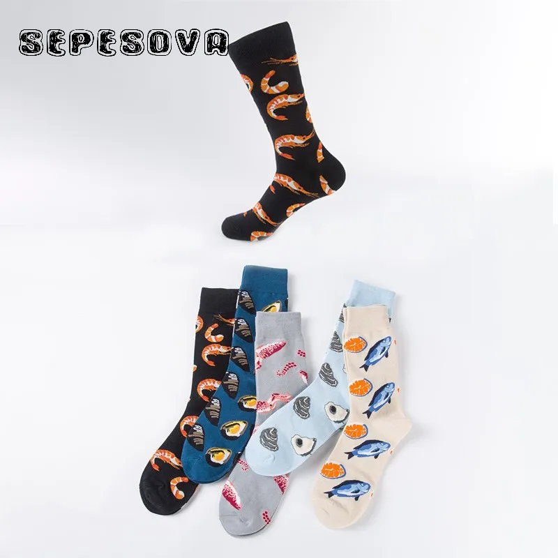 

Fish\shell Cartoon Pattern Socks Women Winter Cotton Short Fashion White Sock Cute Warm Harajuku Animal Thermal Christmas Gg Sox