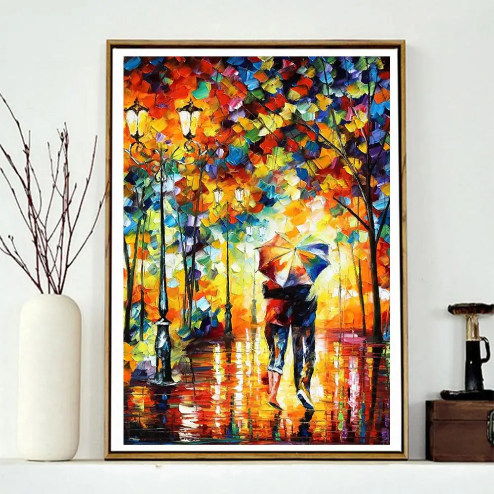 

Oil painting couple pattern 5D DIY full diamond cross stitch diamond mosaic home decoration