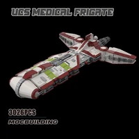new star plan ucs medical frigate model moc space wars building blocks diy bricks educational collection toy