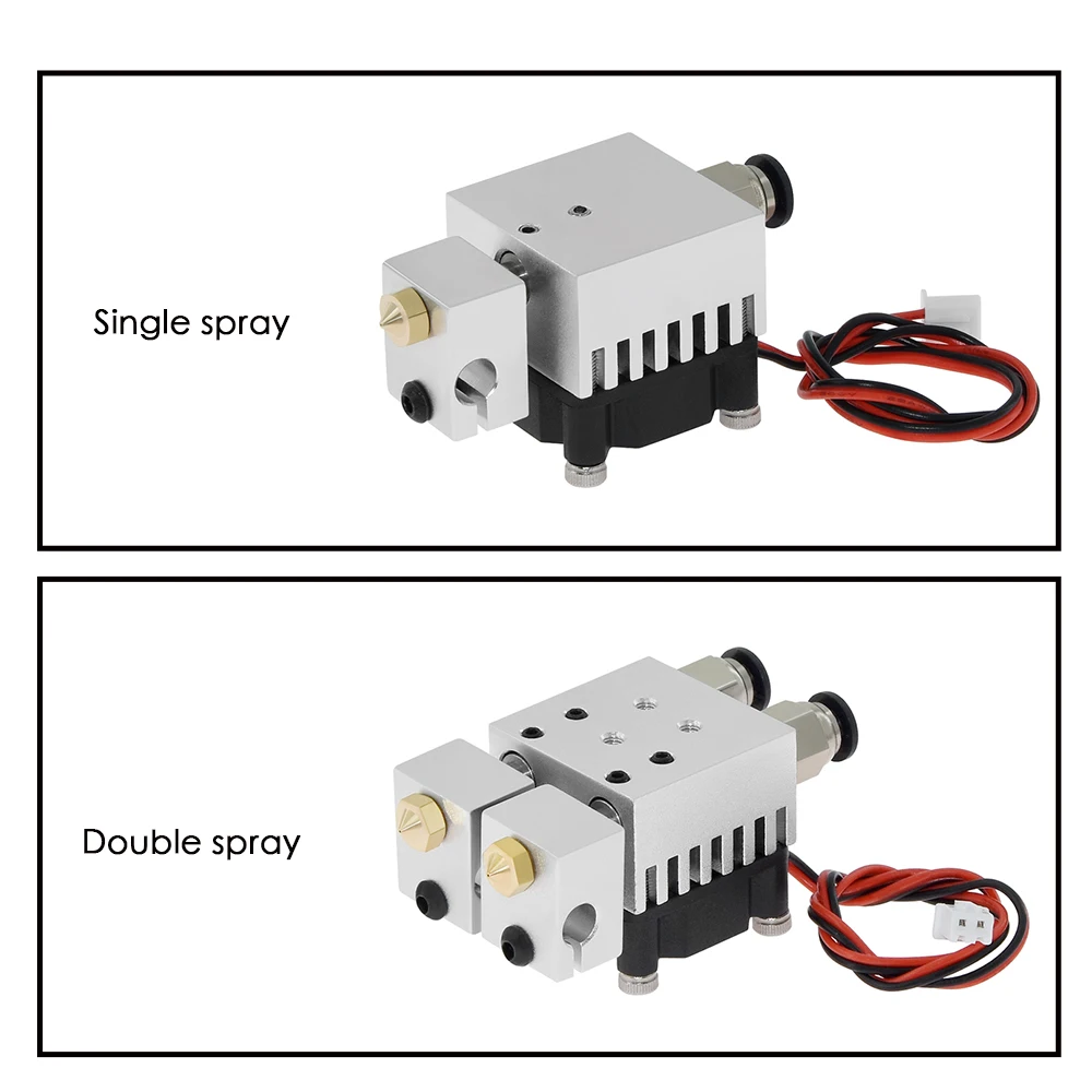 Набор для экструдера 3D Chimera Hotend 2 в OUT многоэкструзионный полностью металлический