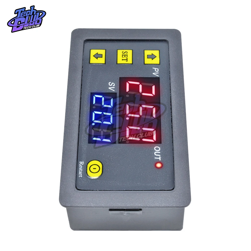 AC110V 220 DC 12V 24V Цифровой Реле времени регулируемый светодиодный дисплей