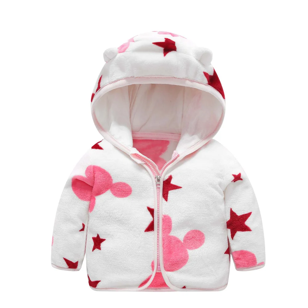 

Baby Jacket Spring Autumn Clothing Children Outwear Coral Fleece Jacket Baby Clothes Thickened Warm Baby Boys Girls Hooded Tops