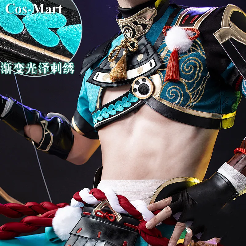 Костюм для косплея Cos-Mart Game Genshin Impact Gorou Высококачественная Красивая Боевая