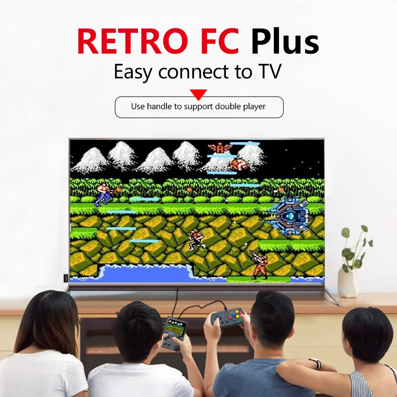 

AOLION Retro Portable Mini Handheld Game Console 8-Bit Color LCD Kids Color Game Player Built-in 168 games