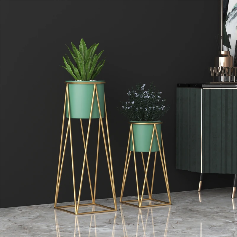 

Simple iron flower rack storage rack indoor flower pot rack living room light luxury plant rack multi floor flower rack