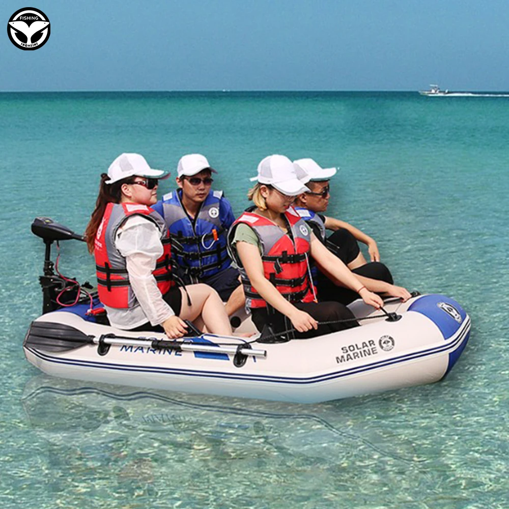 

PVC inflatable boat 3 layer inflatable fishing boats laminated wear-resistant kayak boats for 2-6 person kayak rowing canoe