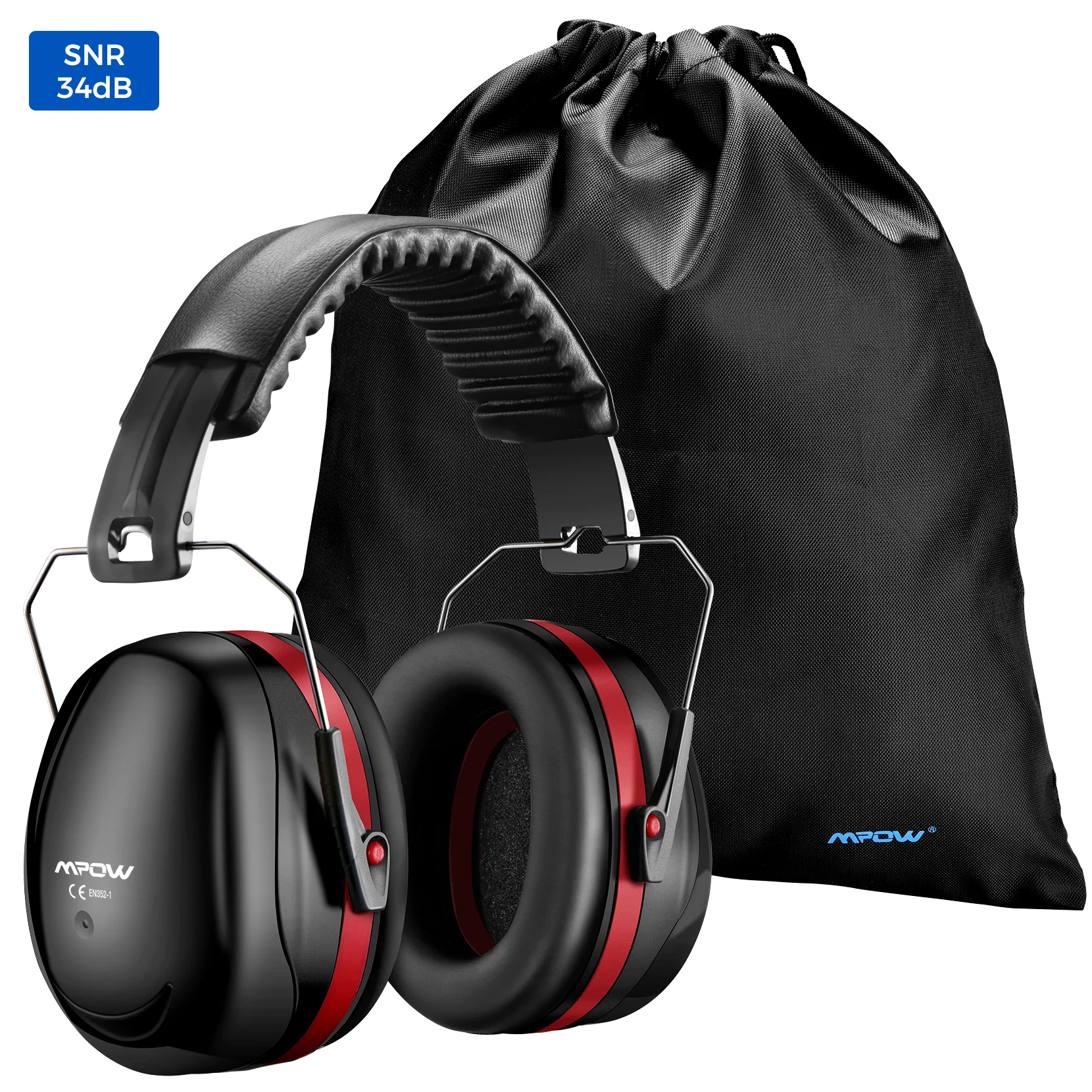 

Mpow Electronic Shooting Ear Protection Headphone Bluetooth Earmuffs Hearing Protection Headphones for Music Safety Noise Reduct